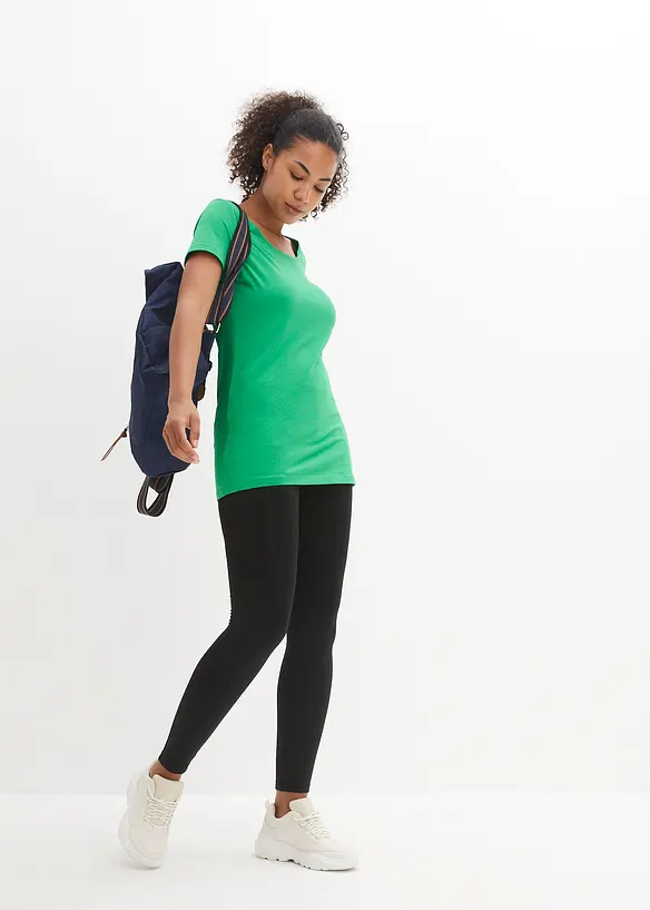 L&aring;ng topp med texttryck (2-pack), bonprix