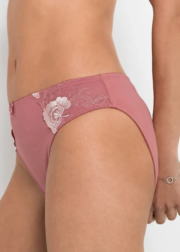 Trosa med broderi (2-pack), bonprix
