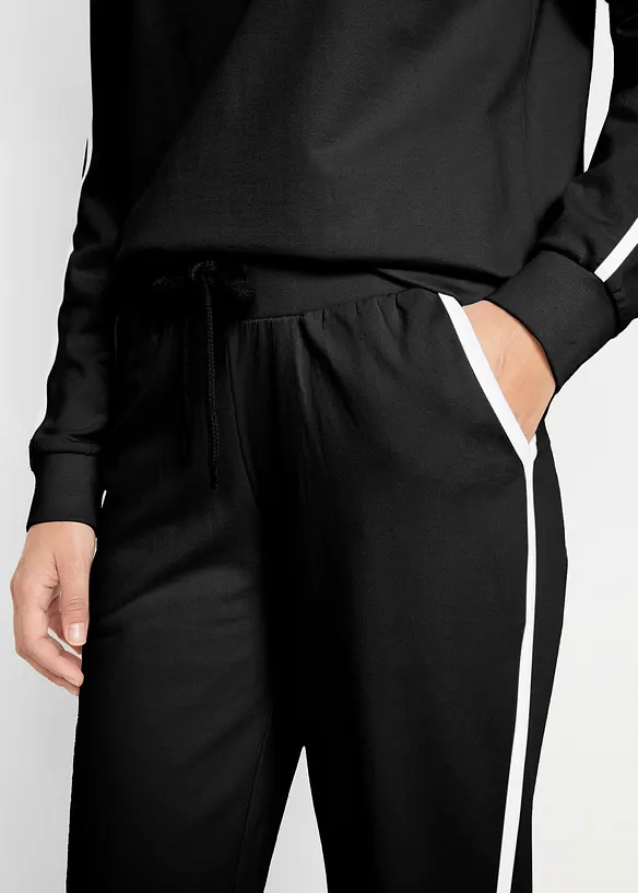 Tr&auml;ningsoverall i bomull (2-delat set), bonprix