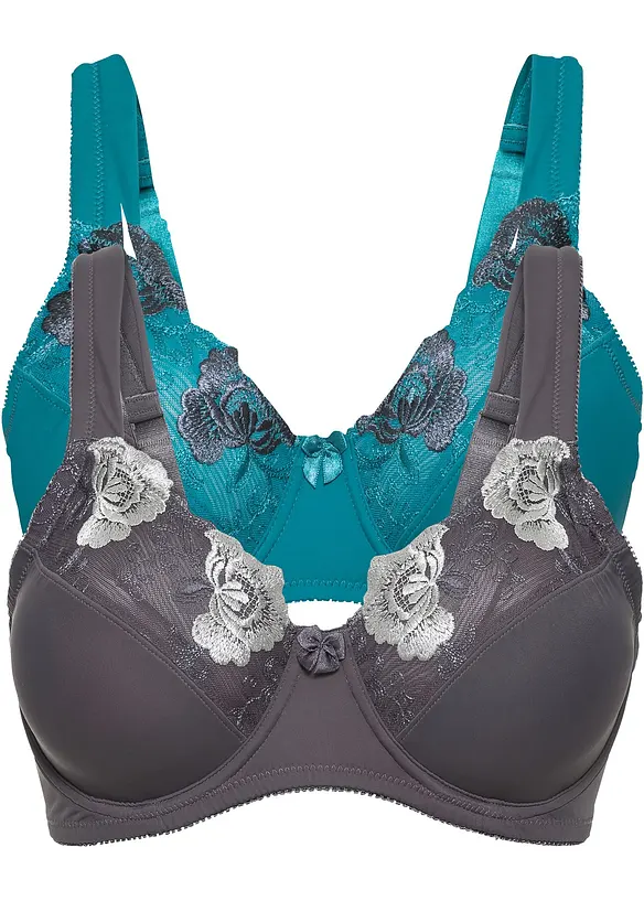 Minimizer-BH med vadderade axelband (2-pack), bonprix