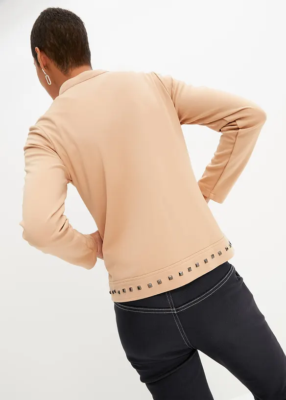 Munkjacka med nitar, bonprix