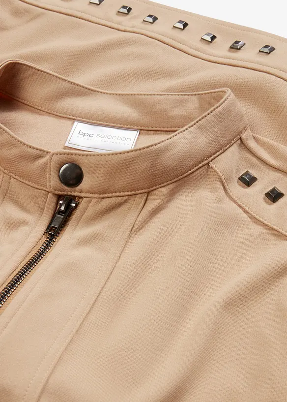 Munkjacka med nitar, bonprix