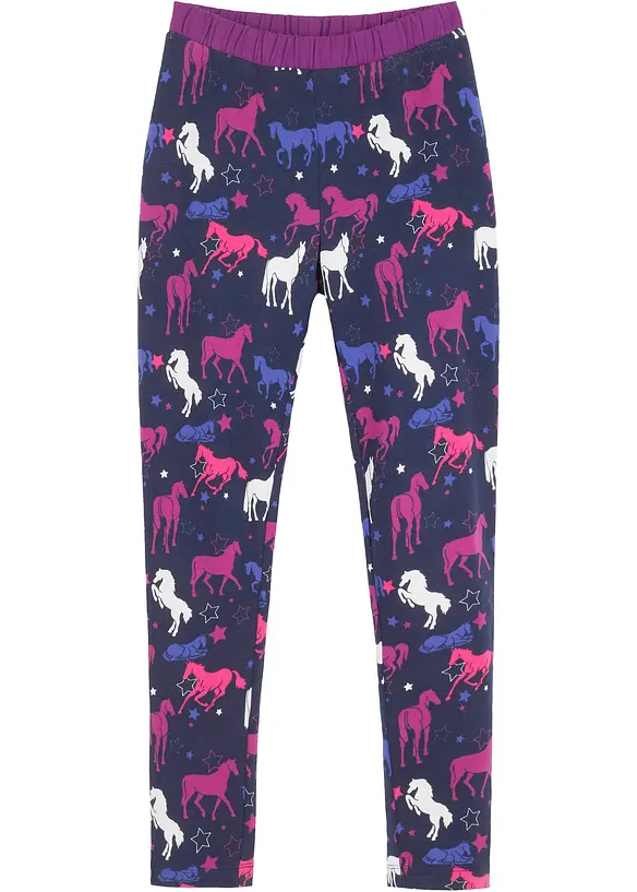 Termoleggings med hästmotiv för barn, bonprix
