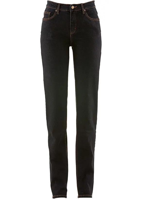 Mom Jeans Mid Waist, långa ben, bonprix