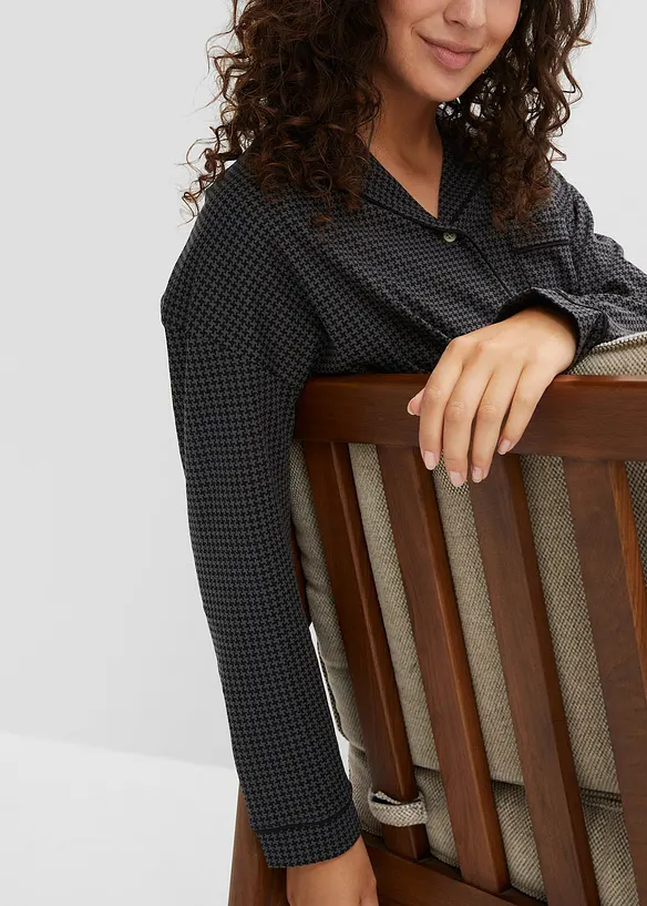 Nattlinne av bomull i oversizemodell, bonprix