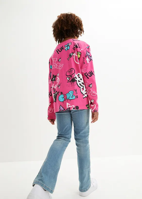 Boxy topp i ekologisk bomull (2-pack), bonprix