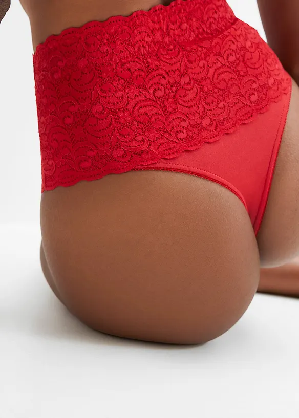 Stringtrosa med medelh&ouml;g formande effekt (2-pack), bonprix