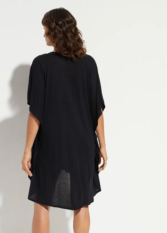 Transparent strandtunika av viskos, bonprix