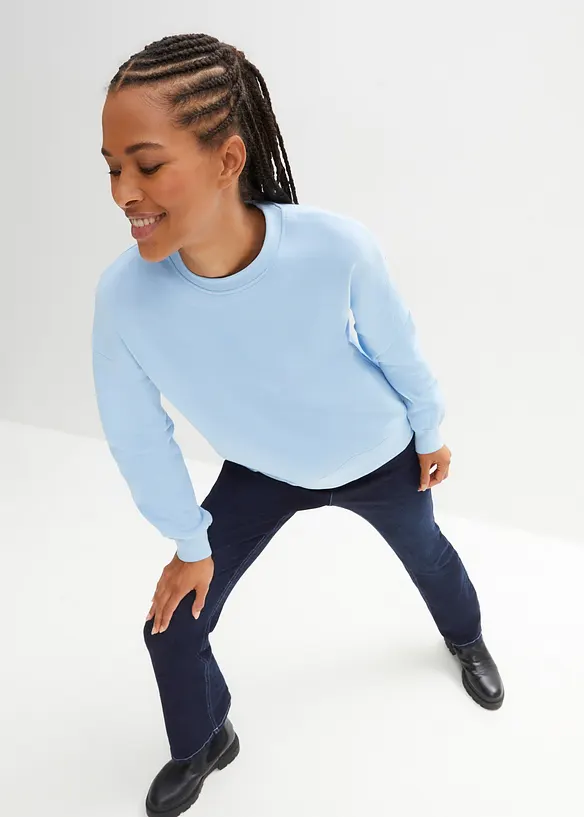 Oversizesweatshirt i bomull, bonprix