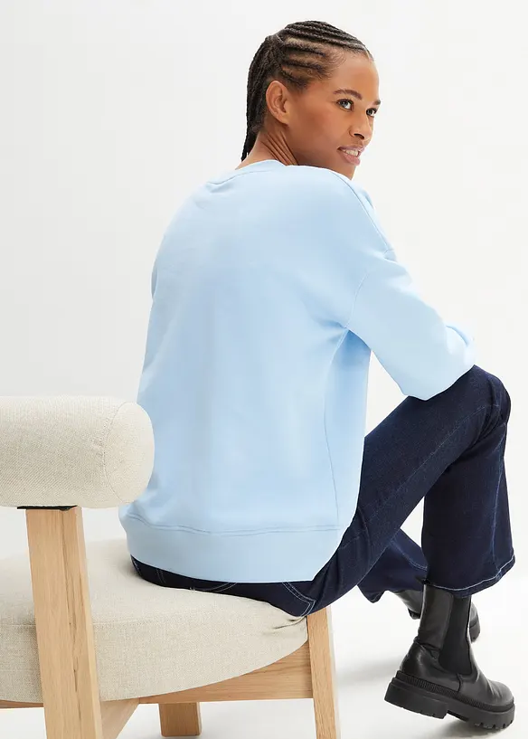 Oversizesweatshirt i bomull, bonprix