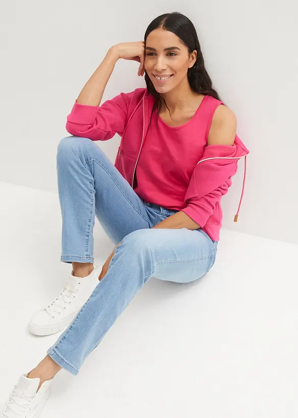 Stretchjeans Straight Mid Waist, bonprix