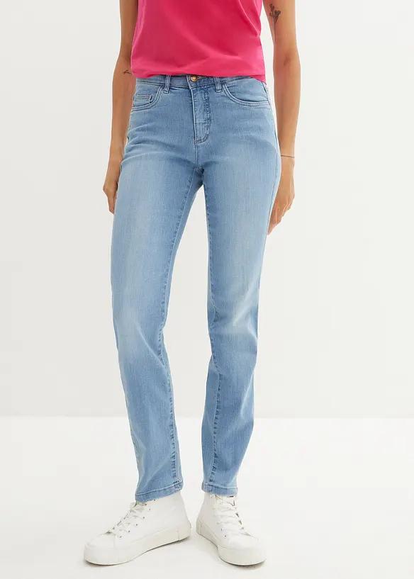 Stretchjeans Straight Mid Waist, bonprix