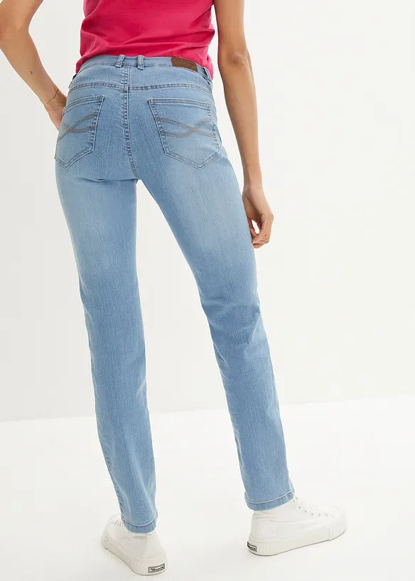 Stretchjeans Straight Mid Waist, bonprix