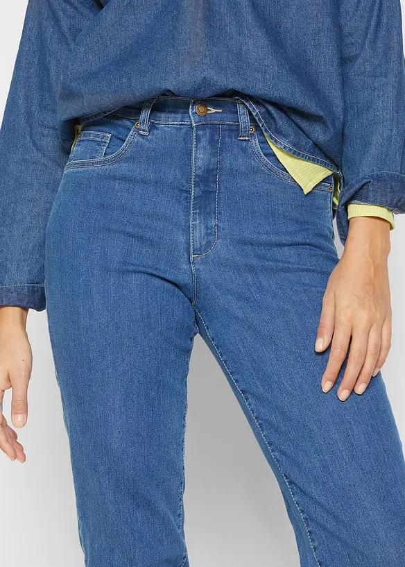 Stretch Mom Jeans High Waist, bonprix
