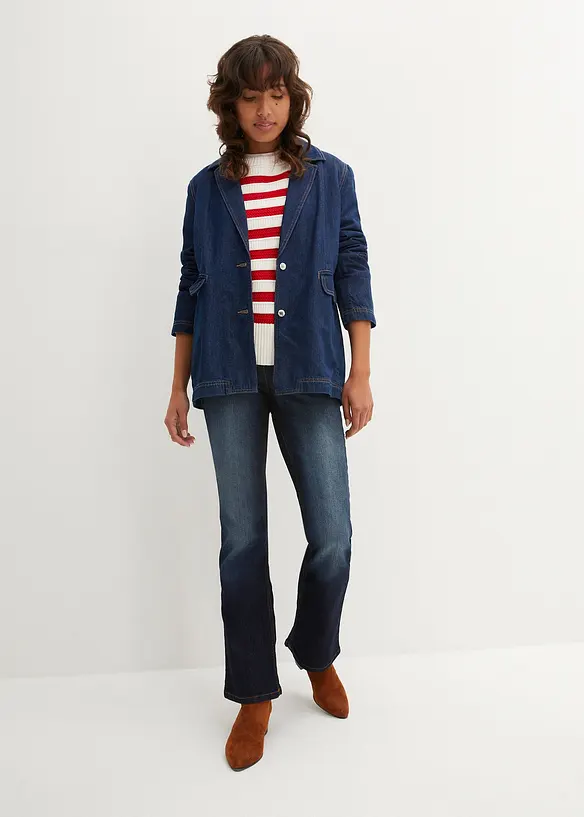 Denimkavaj i boyfriendmodell, bonprix