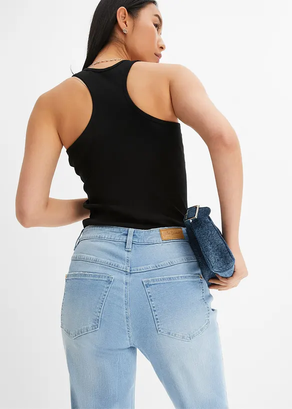 Straight Jeans, High Waist, Stretch, bonprix