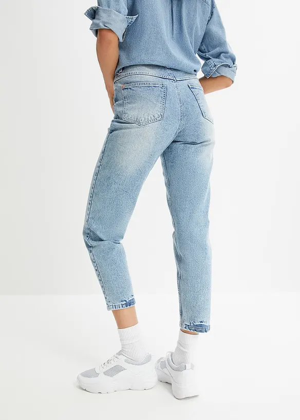 Mom Jeans High Waist, cropped, bonprix