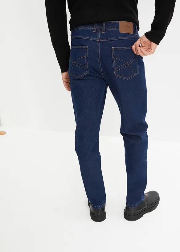 Classic Fit jeans med resår i sidan av midjan, Straight, bonprix