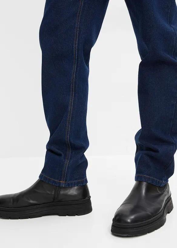 Classic Fit jeans med resår i sidan av midjan, Straight, bonprix