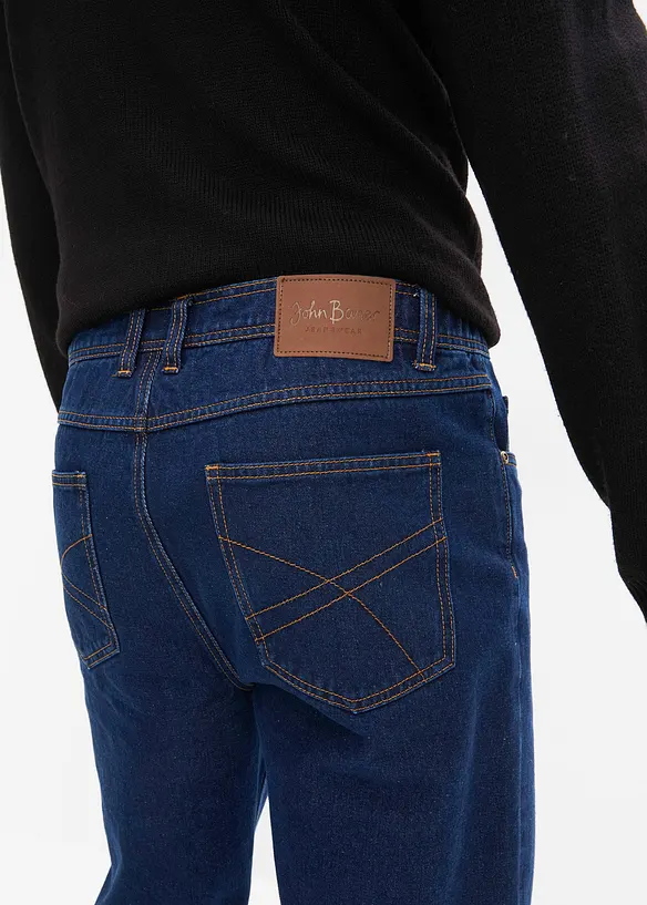 Classic Fit jeans med resår i sidan av midjan, Straight, bonprix
