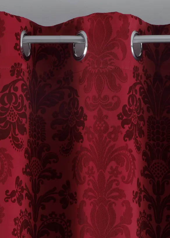 Mörkläggande gardinlängd i jacquard med termofunktion (1-pack), bonprix