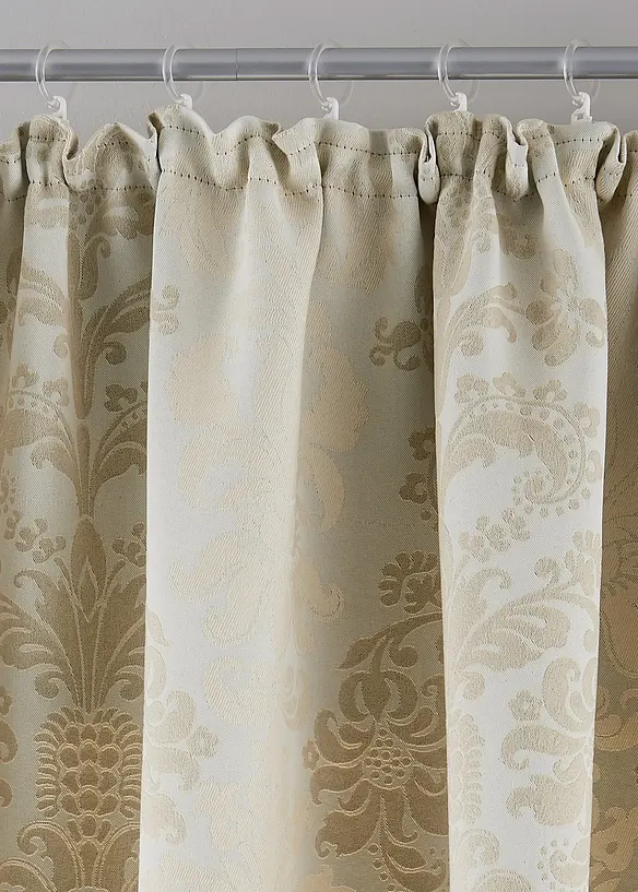 Mörkläggande gardinlängd i jacquard med termofunktion (1-pack), bonprix