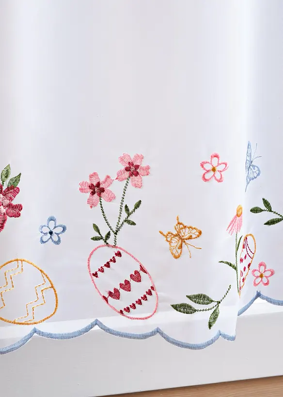 Cafégardin med påskbroderi, bonprix