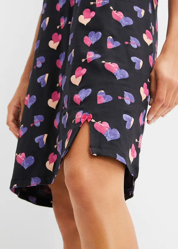 Kort nattlinne i ekologisk bomull, bonprix