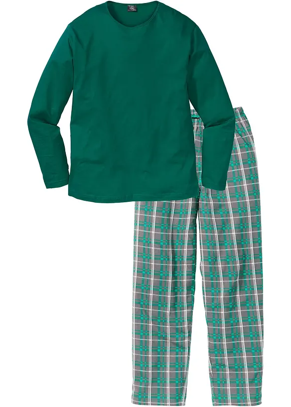 Långärmad pyjamas i ren ekologisk bomull, bonprix