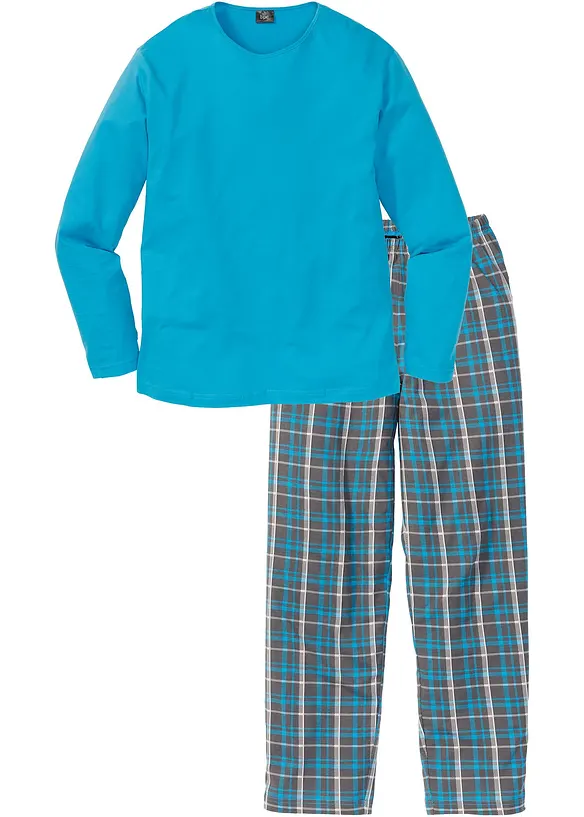 Långärmad pyjamas i ren ekologisk bomull, bonprix