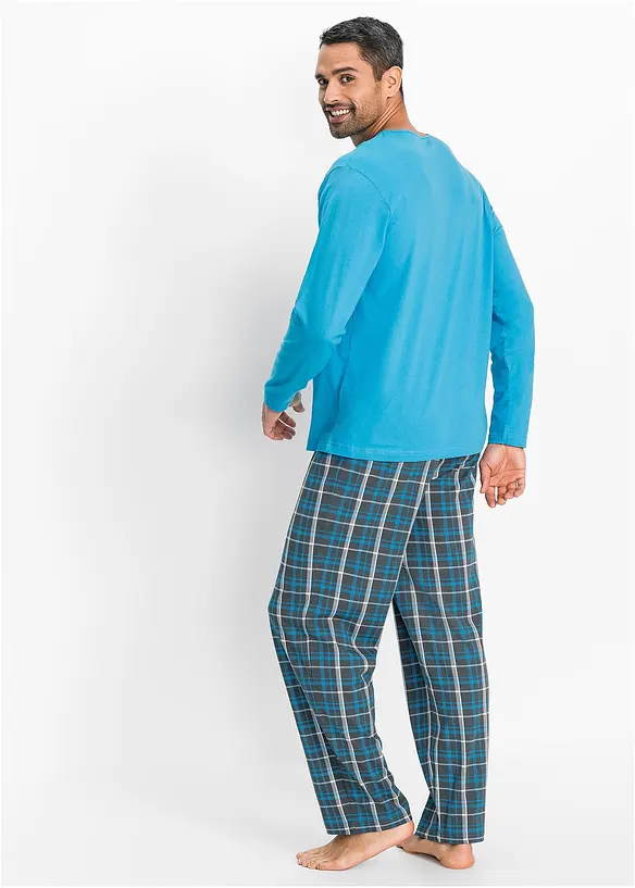 Långärmad pyjamas i ren ekologisk bomull, bonprix