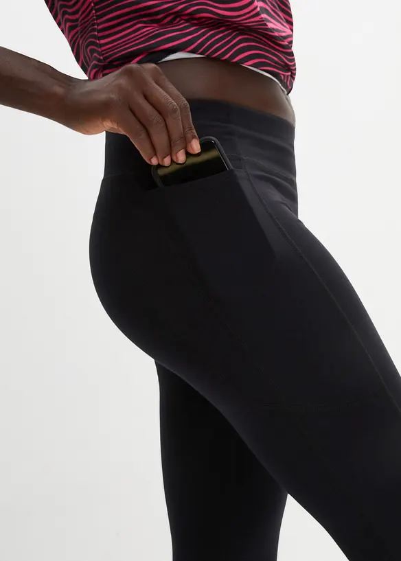 Ankellånga, extra mjuka sportleggings med fickor i sidan, bonprix