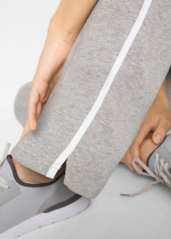 Joggingbyxa i kraftig ren bomull, (2-pack), bonprix