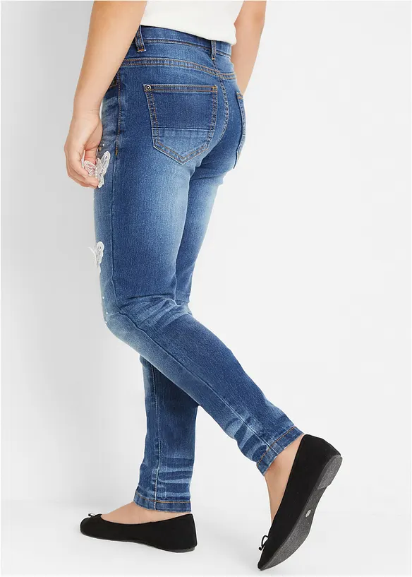 Skinny Jeans Mid Waist för barn, bonprix