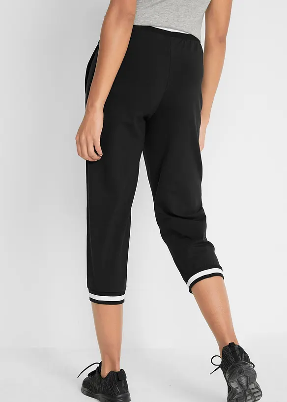 Joggingbyxa i 3/4-längd, av bomullsmix, bonprix