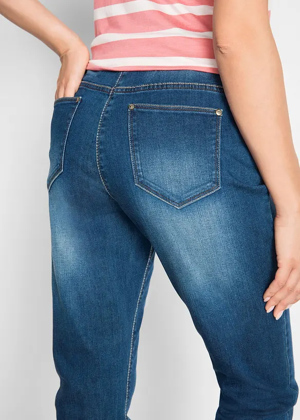 Boyfriend Jeans Mid Waist, med bekväm midja, bonprix