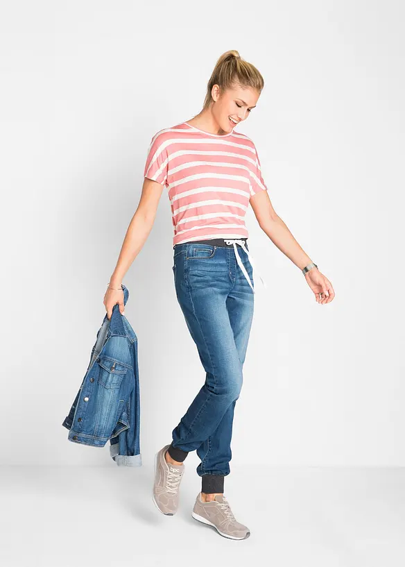 Boyfriend Jeans Mid Waist, med bekväm midja, bonprix