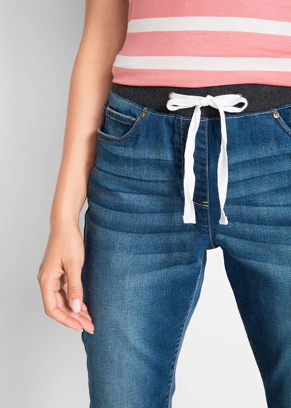 Boyfriend Jeans Mid Waist, med bekväm midja, bonprix