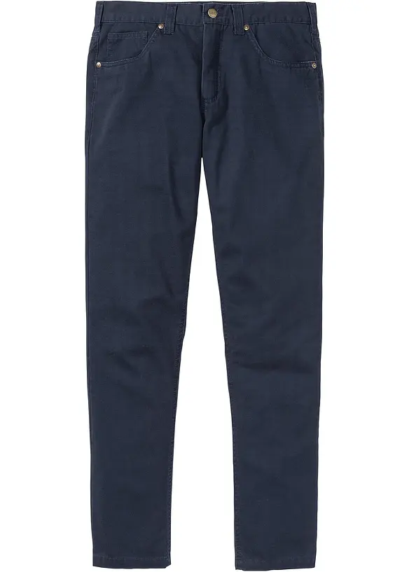 Byxa i twill av bomull, Regular Fit, Straight, bonprix