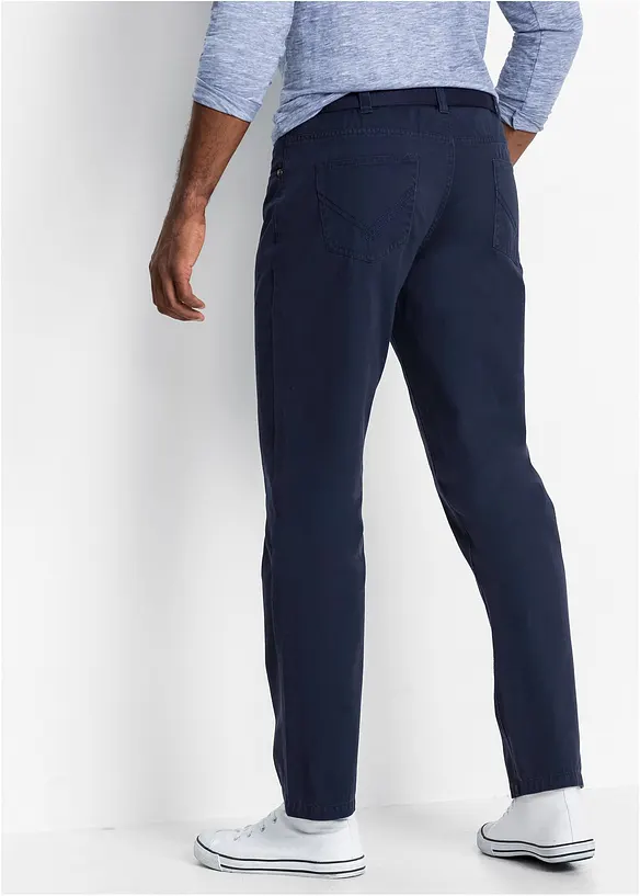 Byxa i twill av bomull, Regular Fit, Straight, bonprix