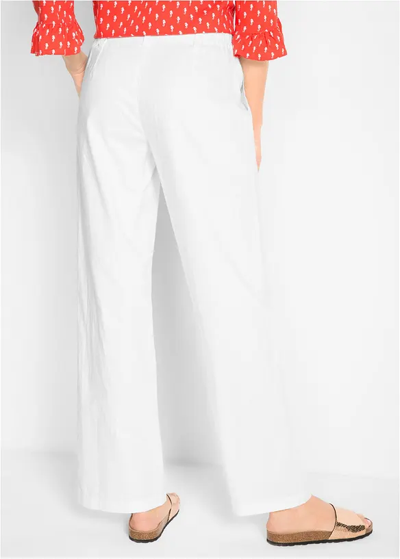 V&auml;vd byxa i linne och bomull, bonprix