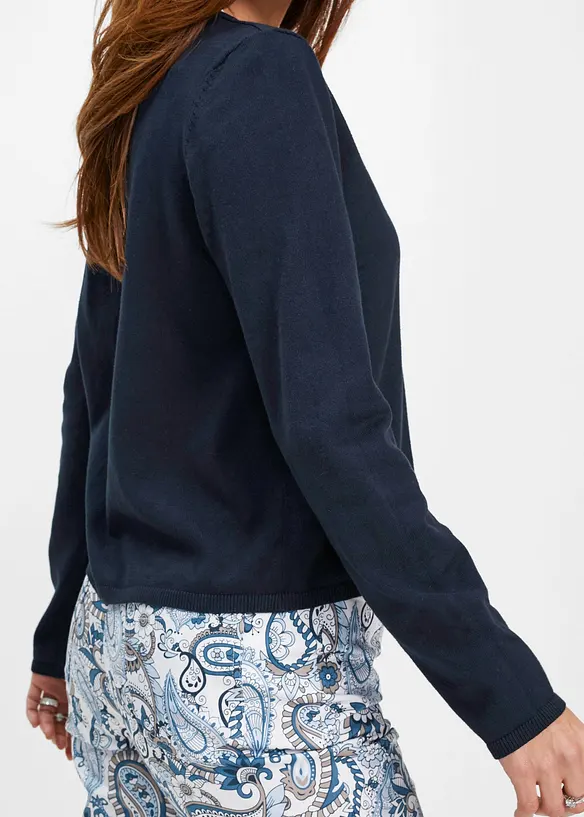 Kort cardigan med bomull, bonprix