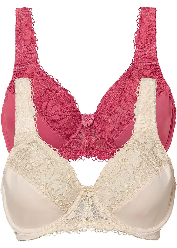 Minimizer-BH med vadderade axelband (2-pack), bonprix