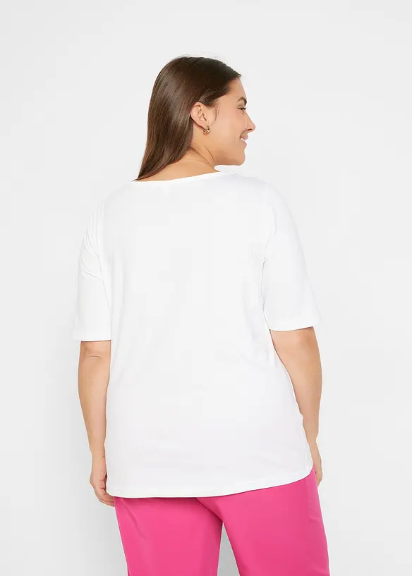 Topp med b&aring;tringning, bonprix