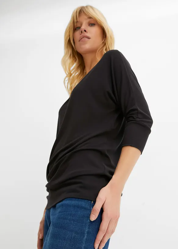 Oversizetopp av viskos med mjukt fall, bonprix