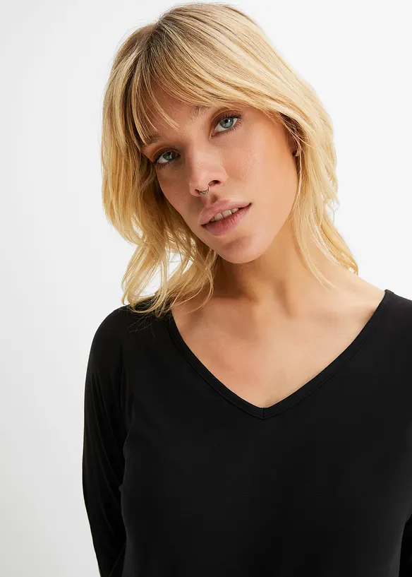 Oversizetopp av viskos med mjukt fall, bonprix