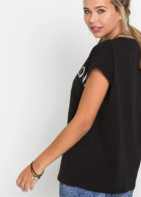 Oversizetopp av ren bomull, bonprix