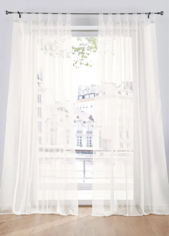 Gardiner av lätt voile (2-pack), bonprix