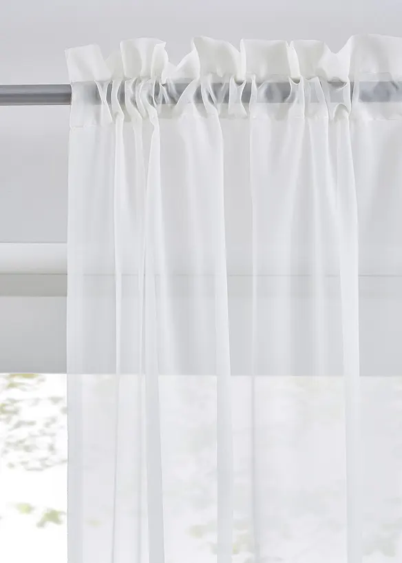 Gardiner av lätt voile (2-pack), bonprix