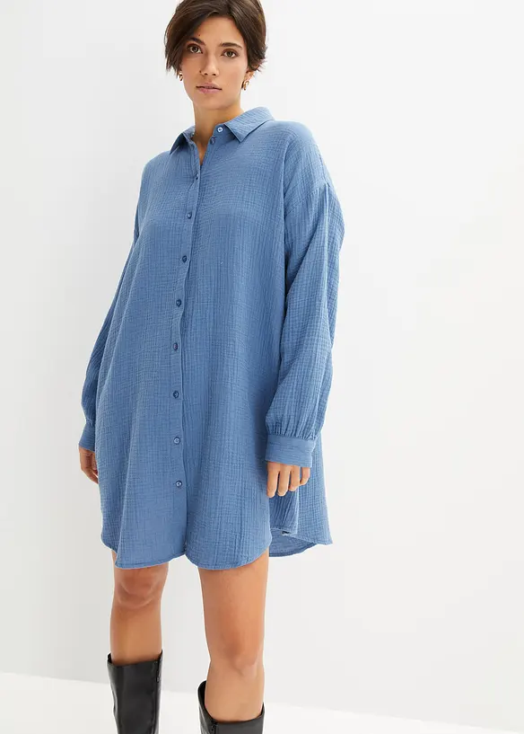 Lång muslinblus, bonprix